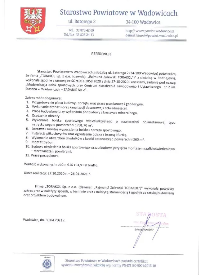 Starostwo Powiatowe w Wadowicach